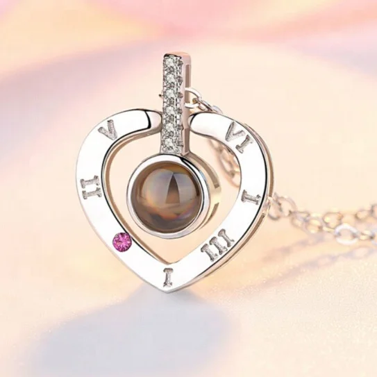 
High Quality Necklace for Women 100 Languages I Love You Memory Necklace Best Gift for Her 