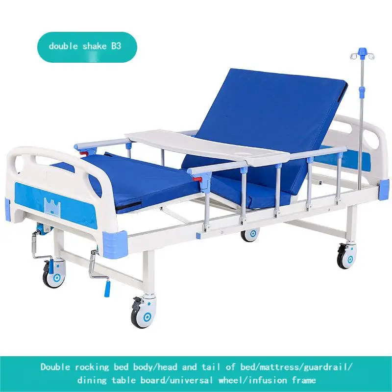 Hospital Equipment Bed Price Cheap Medical Bed 2 Cranks Nursing Bed For Patients