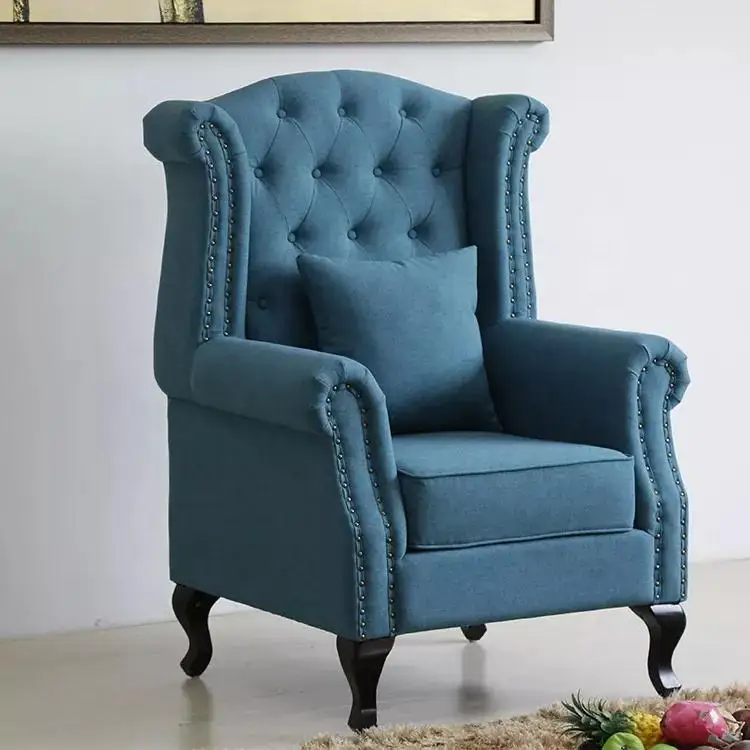 Modern Comfortable Tufted Chesterfield High Back Chair for Living Room Furniture sofa chair