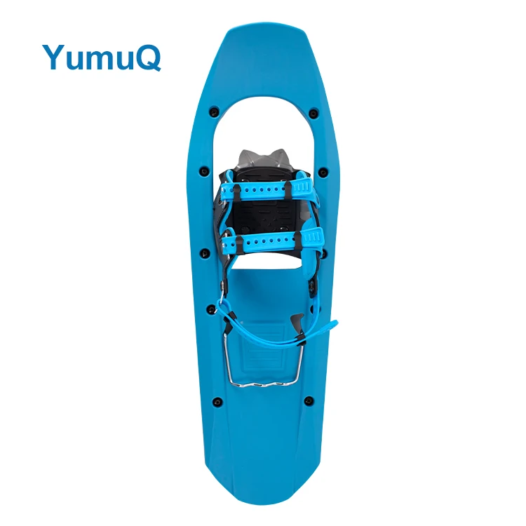 YumuQ China Best Plastic Double Ratchet Binding Snowshoes With Heel Lift Solid Crampons Aluminum Snow Shoes