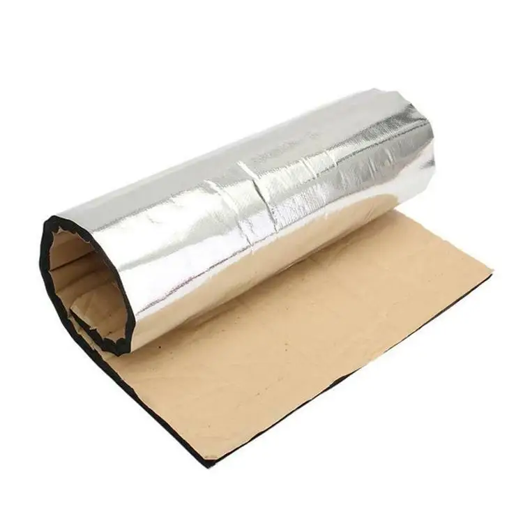 Best Quality cheap heat insulating material rubber foam with glass fiber cloth