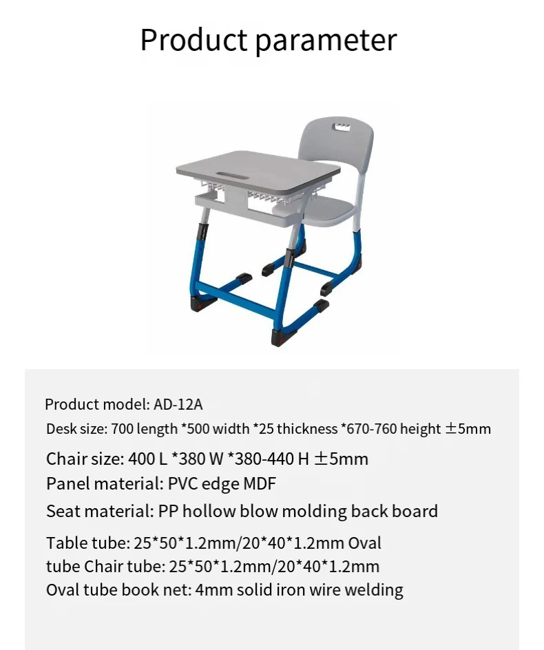 School classroom reading desk for primary and secondary school students training double desk chair cover tutorial class desks