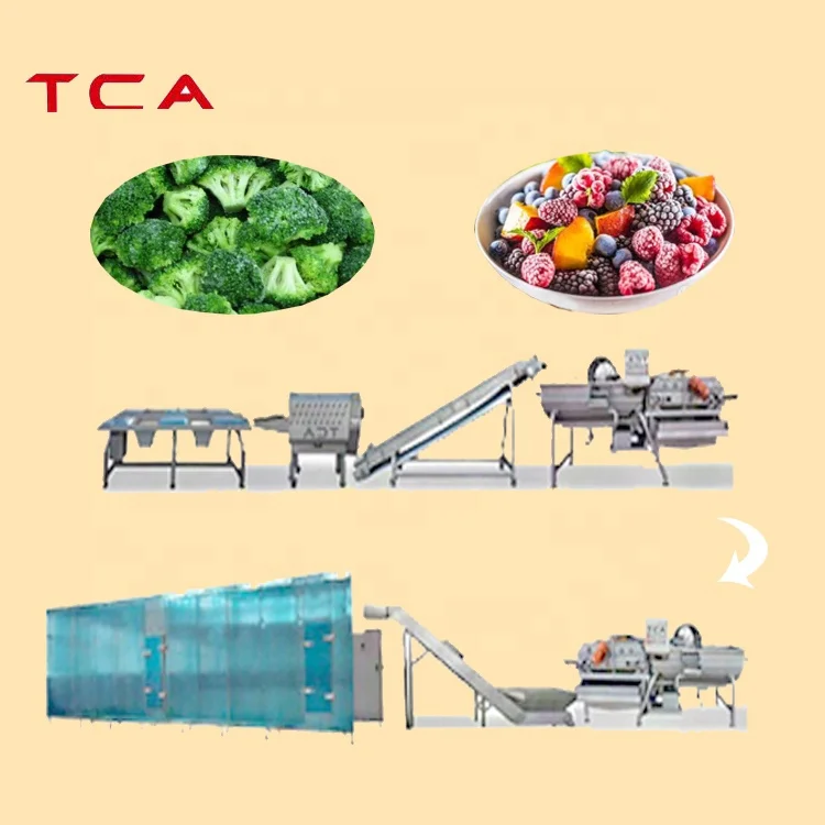Frozen Fruit And Vegetable Processing Line Frozen Vegetable And Fruit Production Line Machinery