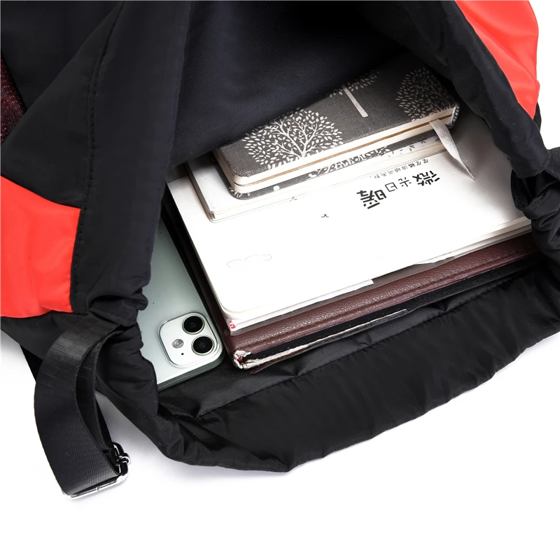 Wholesale Drawstring Backpack Sports Gym Bag With Shoe Compartment and Two Water Bottle Holder Water Proof Light Weight Backpack
