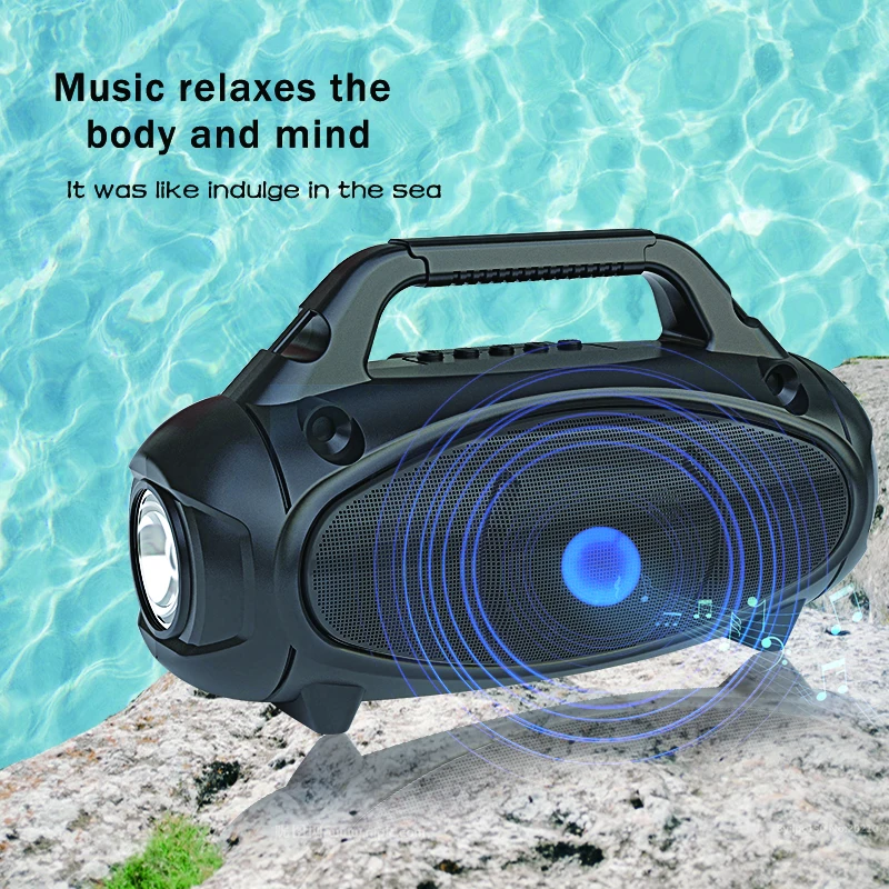 Schoolseed OEM factory ZQST311 solar portable radio speaker with led light