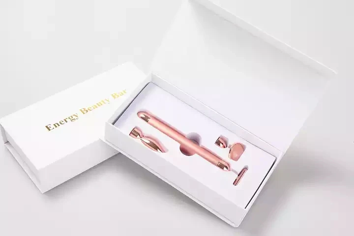 3 in 1 Electric Jade  Roller  Face Massager Skin Lifting T Shape Beauty Bar Pink Quartz Gold Vibrating Face Roller