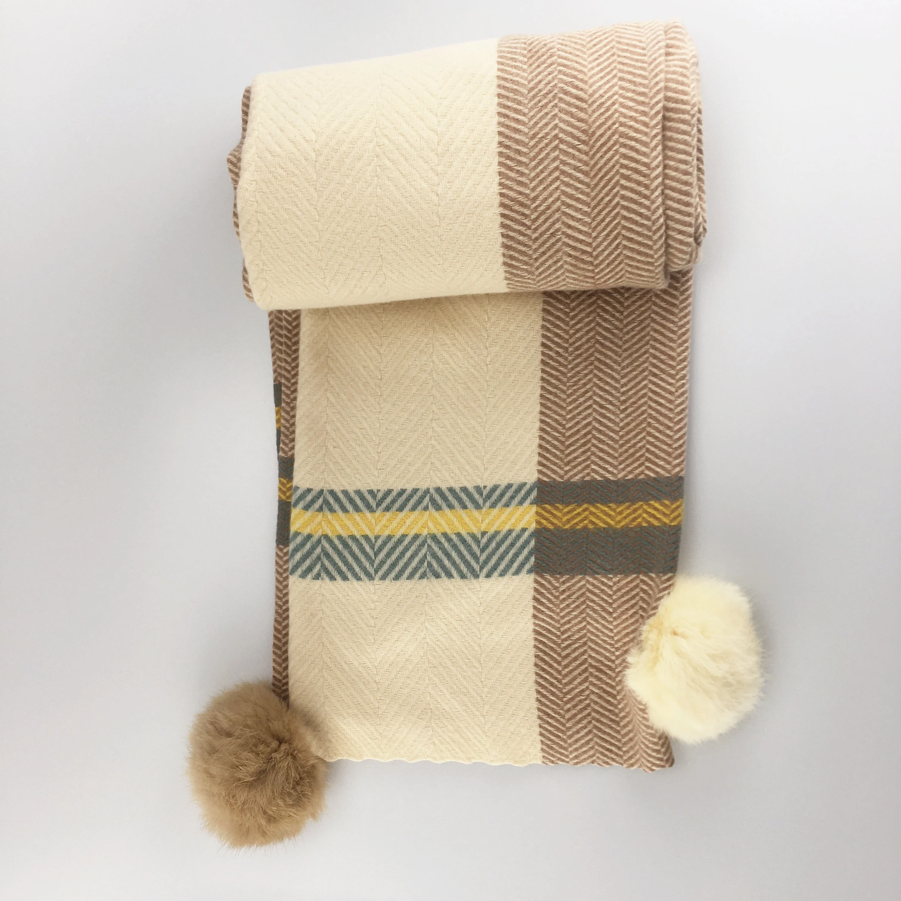 2024 New arrival Ladies Soft Plush Pompom Scarves Shawls Wholesale Winter Warm Women Korean fashion female Scarf For Girls