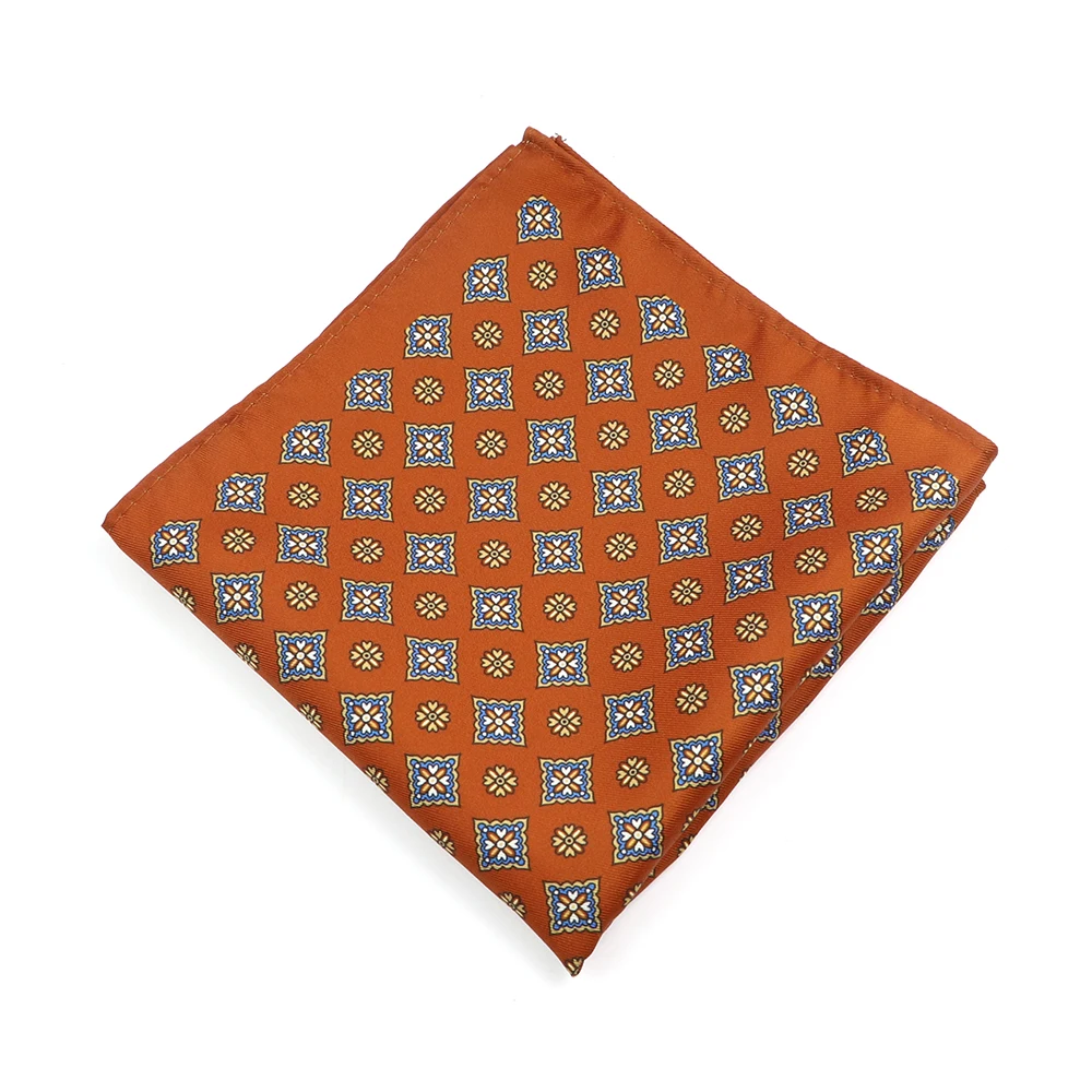 Hot sale Popular fashion Pattern Handkerchief Flower Embroidered Fabric Pocket Square