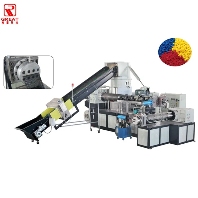Plastic pelletizing line waste plastic extrusion machine recycled plastic making machine