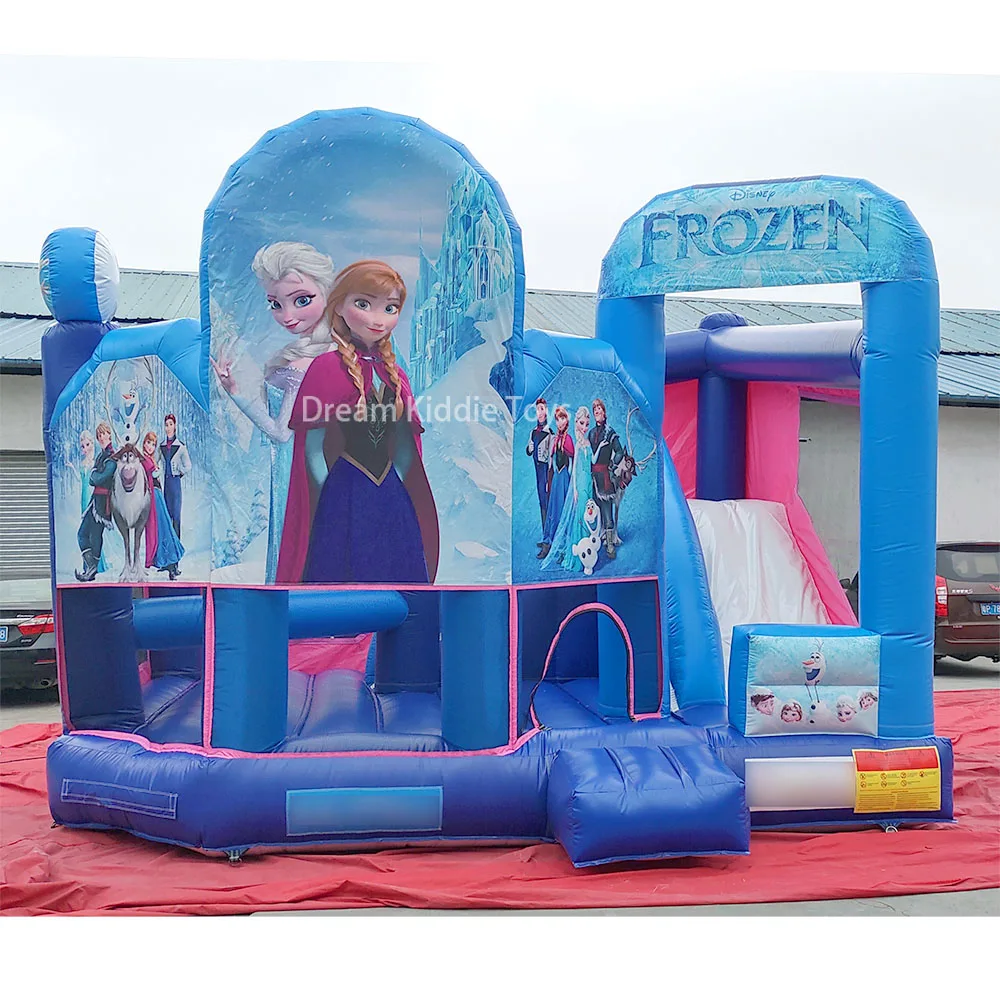 Frozen Inflatable Bouncer Elsa Commercial Princess Bounce House PVC Children Trampoline Bouncy Castle With Slide Combo For Girls