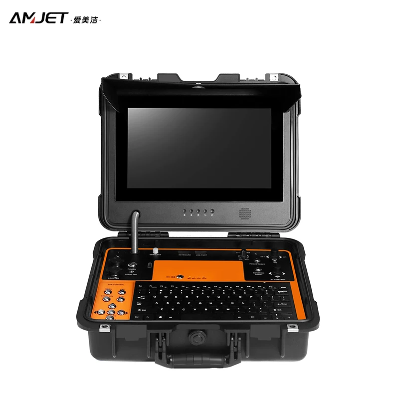 Large sewer camera equipped with 360-degree rotatable camera HD shooting multiple functions sewer endoscope camera system