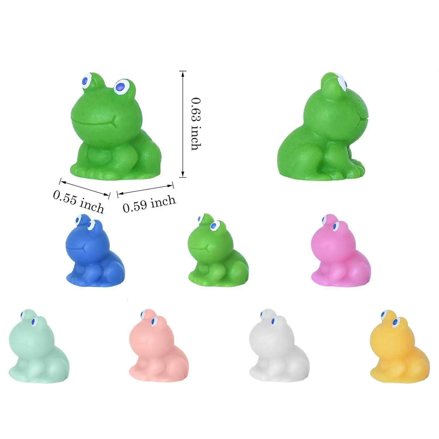 Cute 3D Green Frog Mini garden Figures DIY Art Handmade Accessories Aquarium Decorative Figurine Super Mini Resin Green Frog