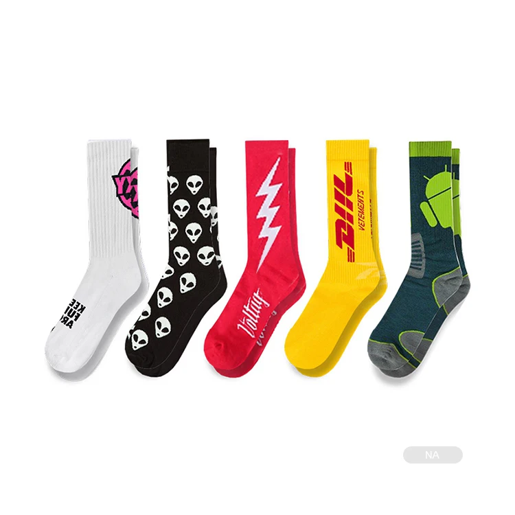 No minimum private label unisex skate meias men 100% cotton bamboo fiber made embroidery custom logo cotton sport athletic socks