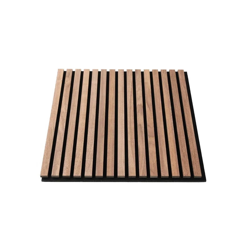 Music Wall Decorative Akupanel Wood And Felt Sound Proofing Slat Acoustic Panel For Dealer