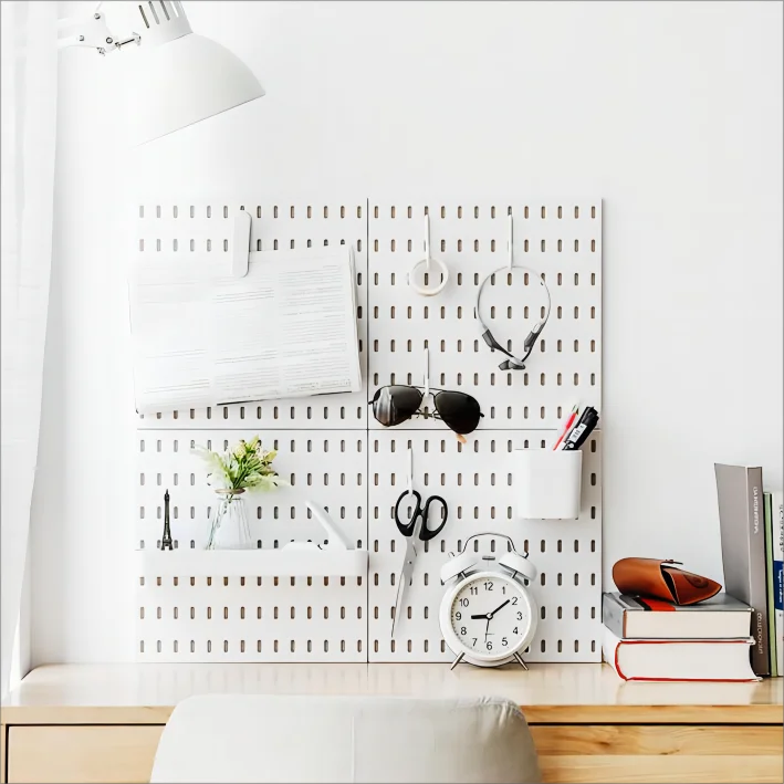 Pegboard Kit Wall Organizer Boards And Accessories Combination Hanging Peg Board Wall for Home Office Kitchen