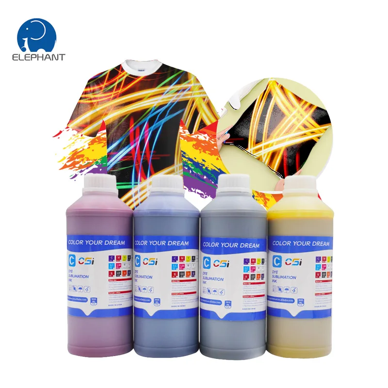 Cmyk Sublimation dye ink Textile sport wear digital printing csi 1000ml sublimation heat transfer ink