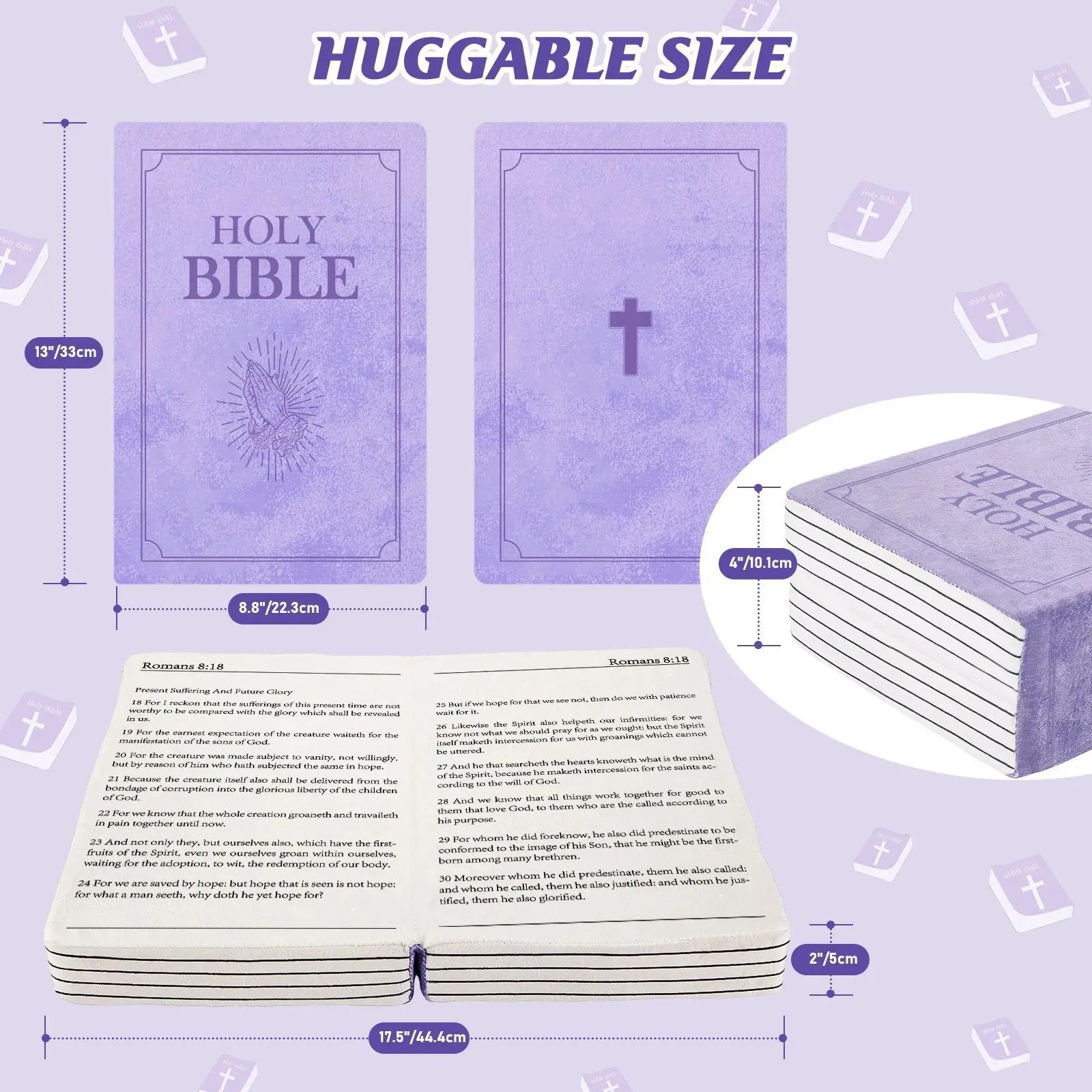 Custom Manufacturer Holy Bible Pillow Book Wholesale Soft Holy Bible Doll Holy Bible Plush toys