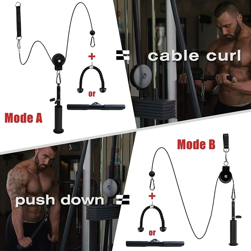 Workout Equipment Machine   Cable Pulley System DIY Gym Attachment System for Home Fitness