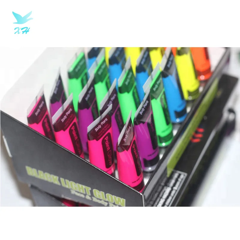 Wholesale Colorful Glow In Dark Phosphorescent Neon UV Paints Line