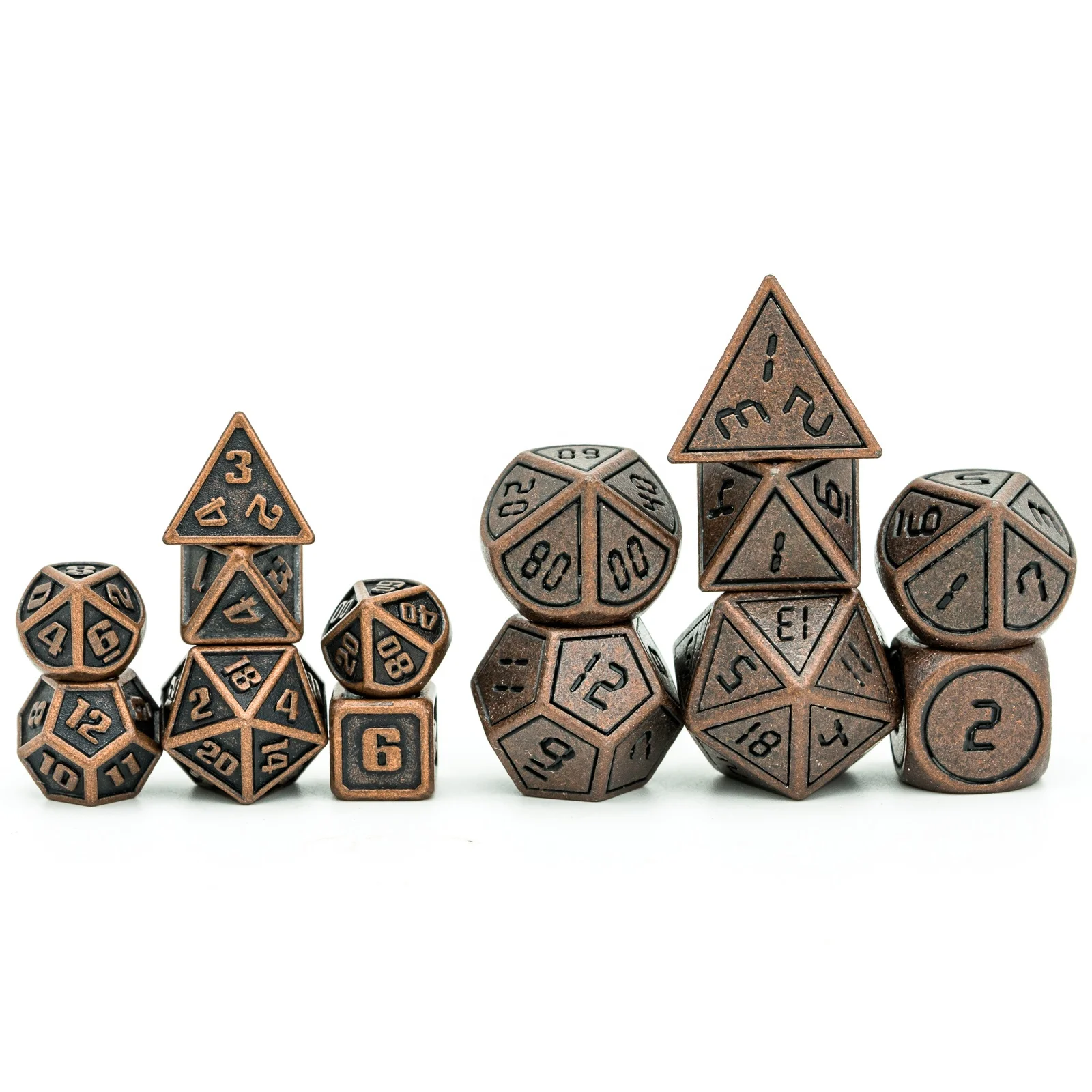 Udixi Мини Металлические многогранные игральные кости для ролевых игр MTG Подземелья и Драконы набор высококачественных костей 10