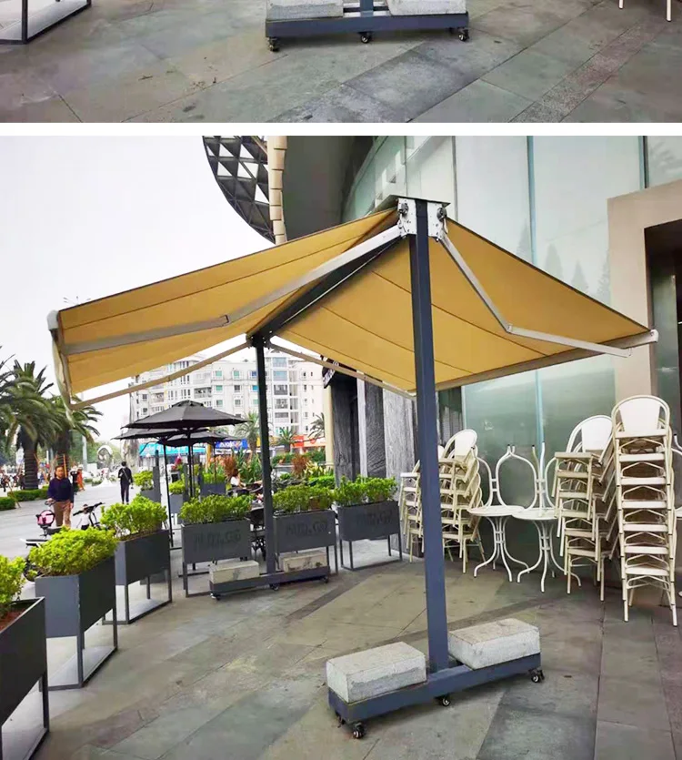 Sunshade/wind/Rain Sensor Double Sides Balcony outdoor Retractable Awning