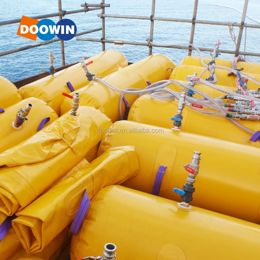 The best choice overload PVC rescue boat Sausage Bag For Lifeboat Load Test