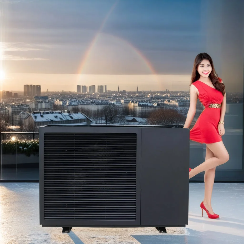 R290 Sun Heating & Cooling And Domestic Hot Water high COP 12KW DC-Inverter Heat Pump