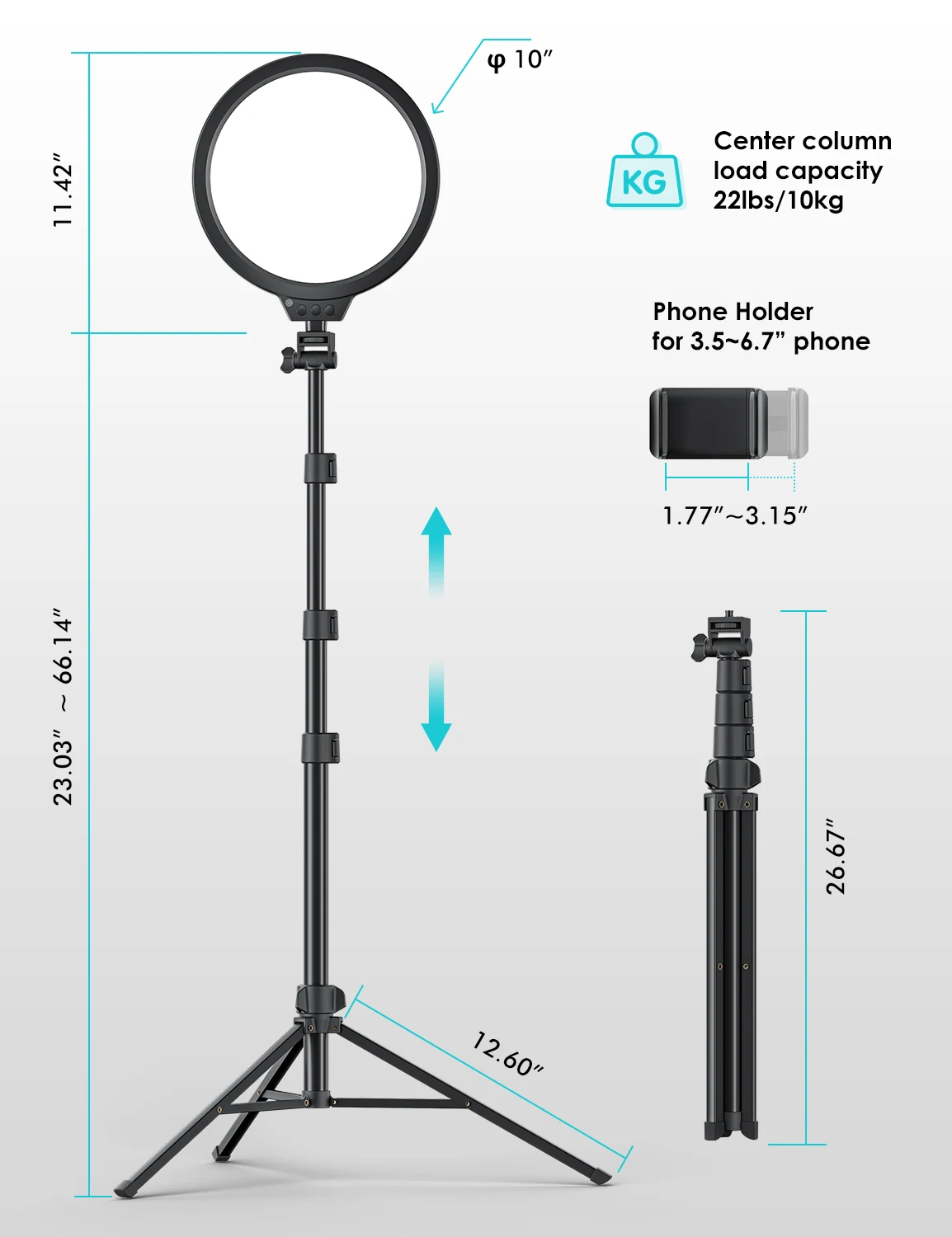 Live Stream Youtube Photography High Quality Panel Lighting Kit Leds High Power Led Video Fill Light Ring Light For Phone