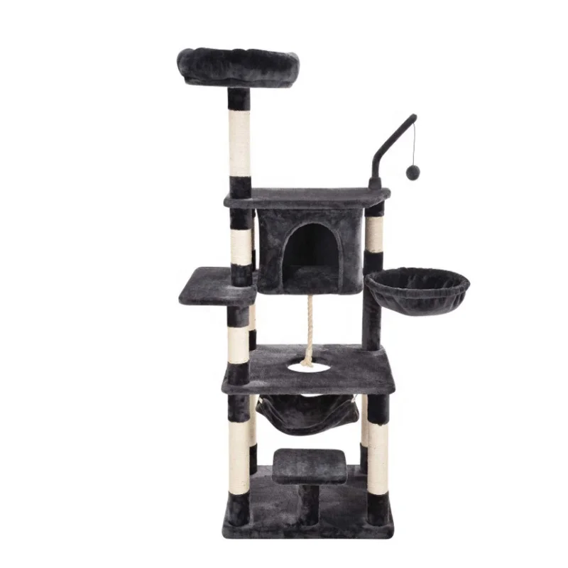 
Cheap modern pet cat activity tree house furniture condo 