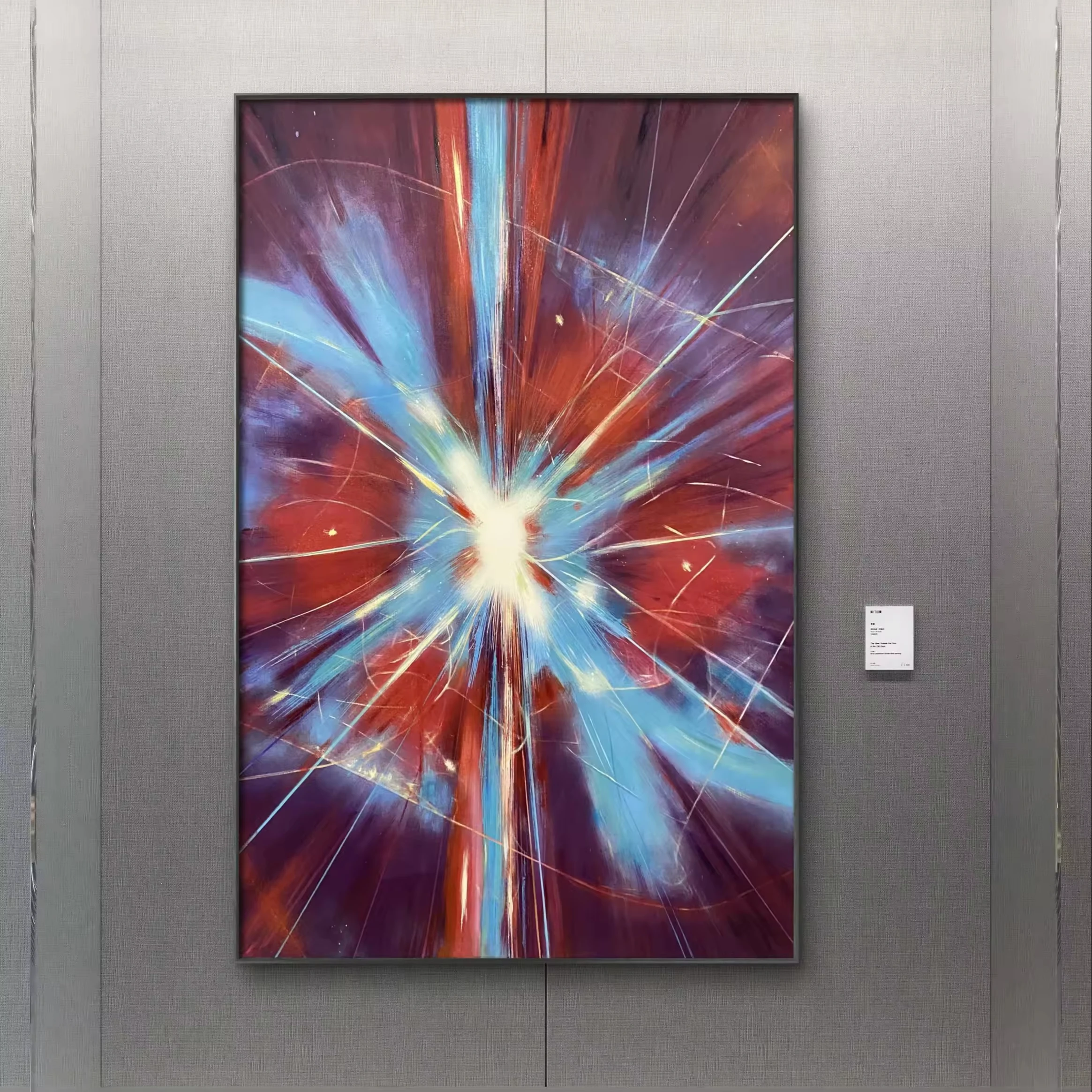 handmade oil painting famous masters zhou ziyu abstract art painting title: Line dance-2