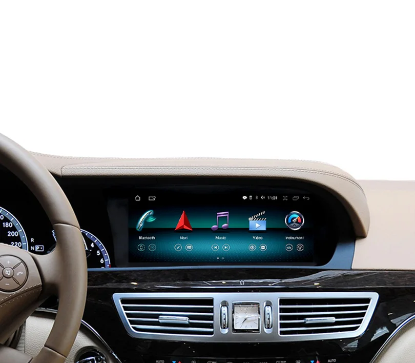 10,25 дюймовый мультимедийный плеер Carplay Auto BT автомобильное радио Android для Mercedes S Class W221 W222 2005-2013