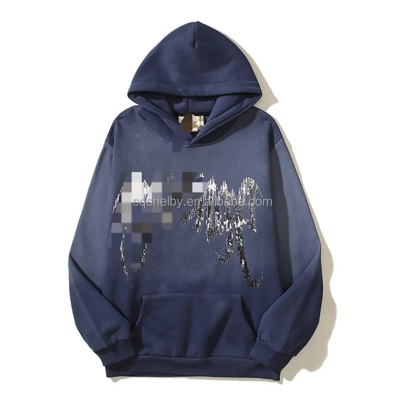 100% cotton High quality revenge Angel Demon Cartoon Alphabet Print Graffiti street trend couple unisex hoodie