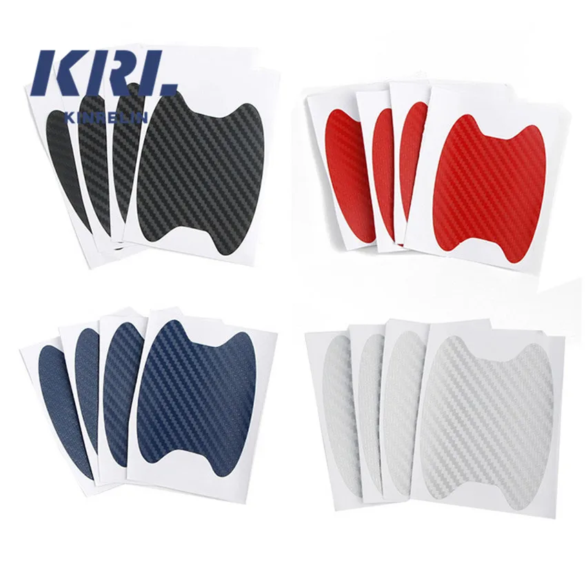 Universal Carbon Fiber Car Door Handle Protection Anti Scratch Sticker