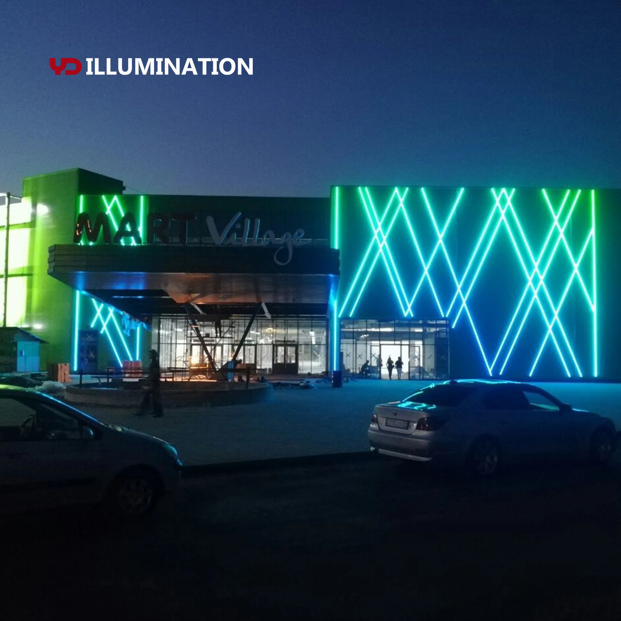 outdoor building facade lighting led linear light rgb