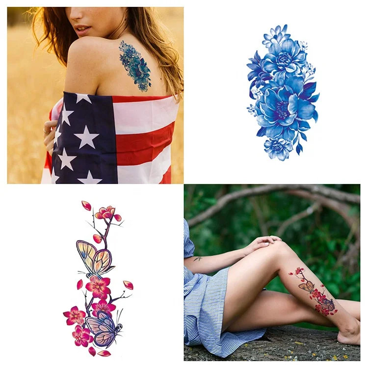 Premium Quality Summer Necessary All Ages Adornments Safe Fun Stylish Colored Glitter Tattoos