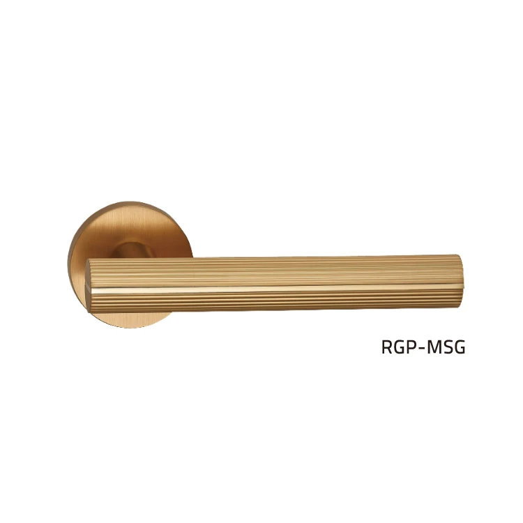 AKADA striated column lever handle high quality zinc alloy inner door handle