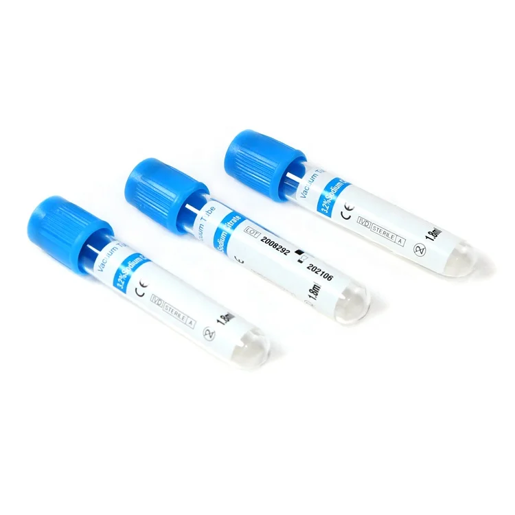 Disposable vacuum blood collection tube manufacturer 3.2% Sodium Citrate coagulation tube 3.2%
