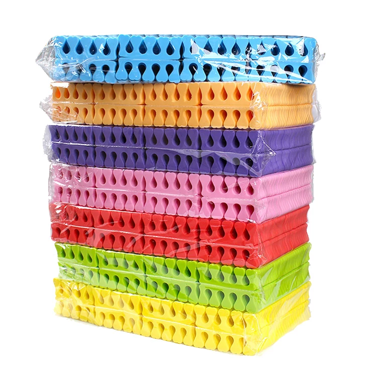 Lovely Bear Shape Nail Art Tool Toe Separator Bag EVA Color Package Material