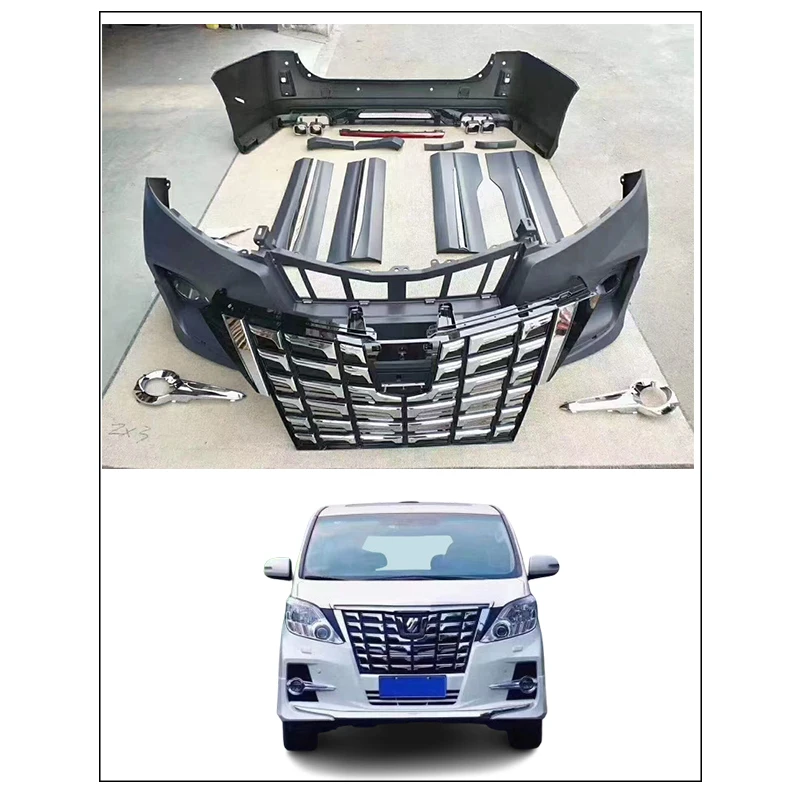 High Quality Body Kit Car Bumper  2008-2015  Modellista Body Kit for Toyota Alphard 20 Series with Front and Rear