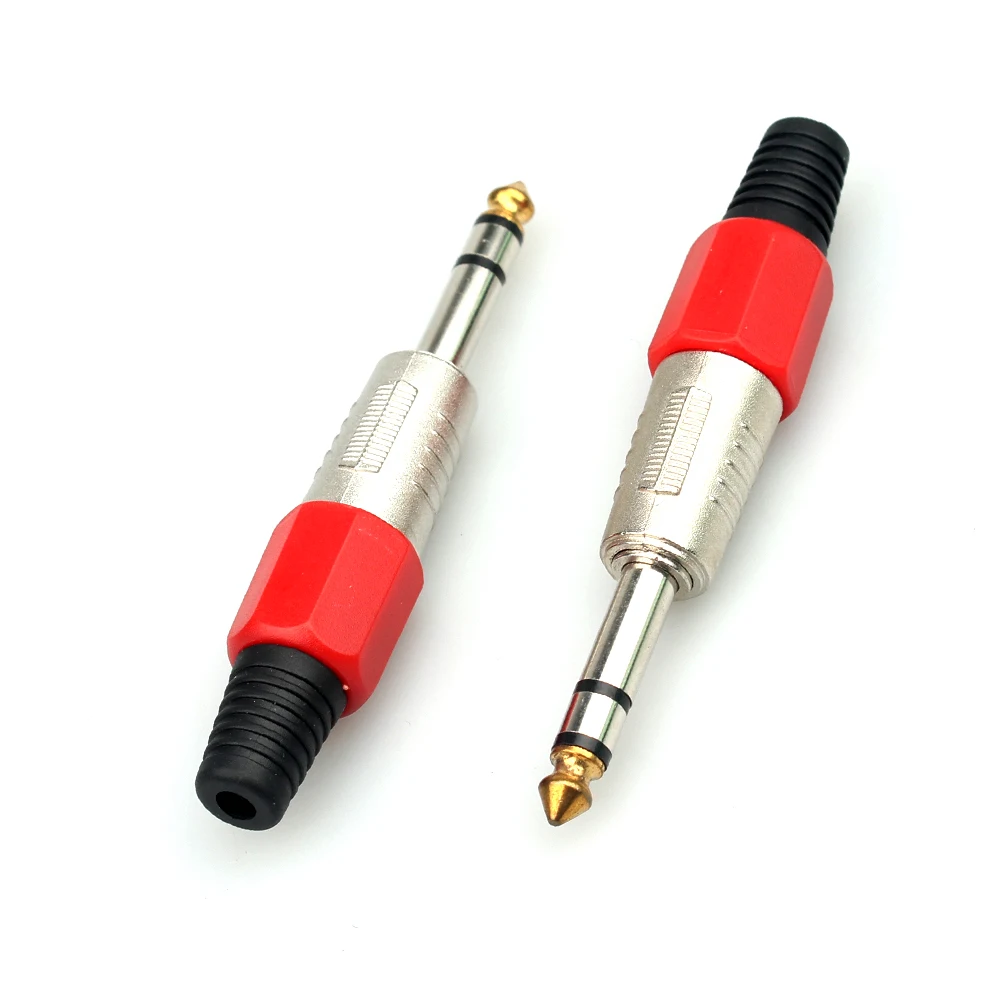 P10 6.3mm 1/4 Mono stereo trs  6.35mm Jack Audio Connector