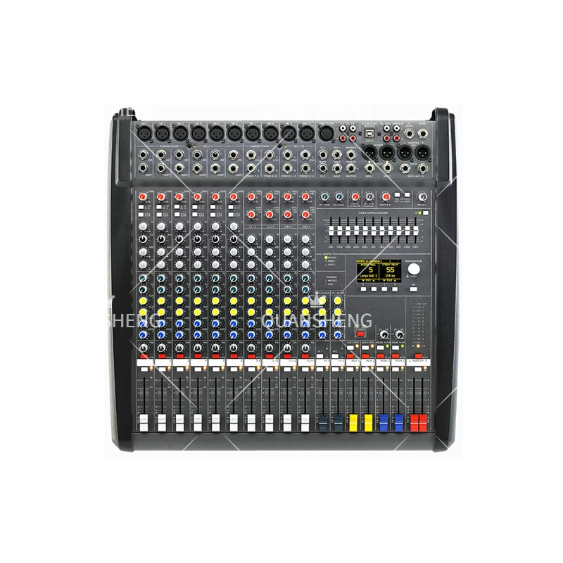 PM1000-3 Professional Audio Mixing Console 99 DSP with Power Amplifier Power Mixer for Stage Controller Stereo Mixer