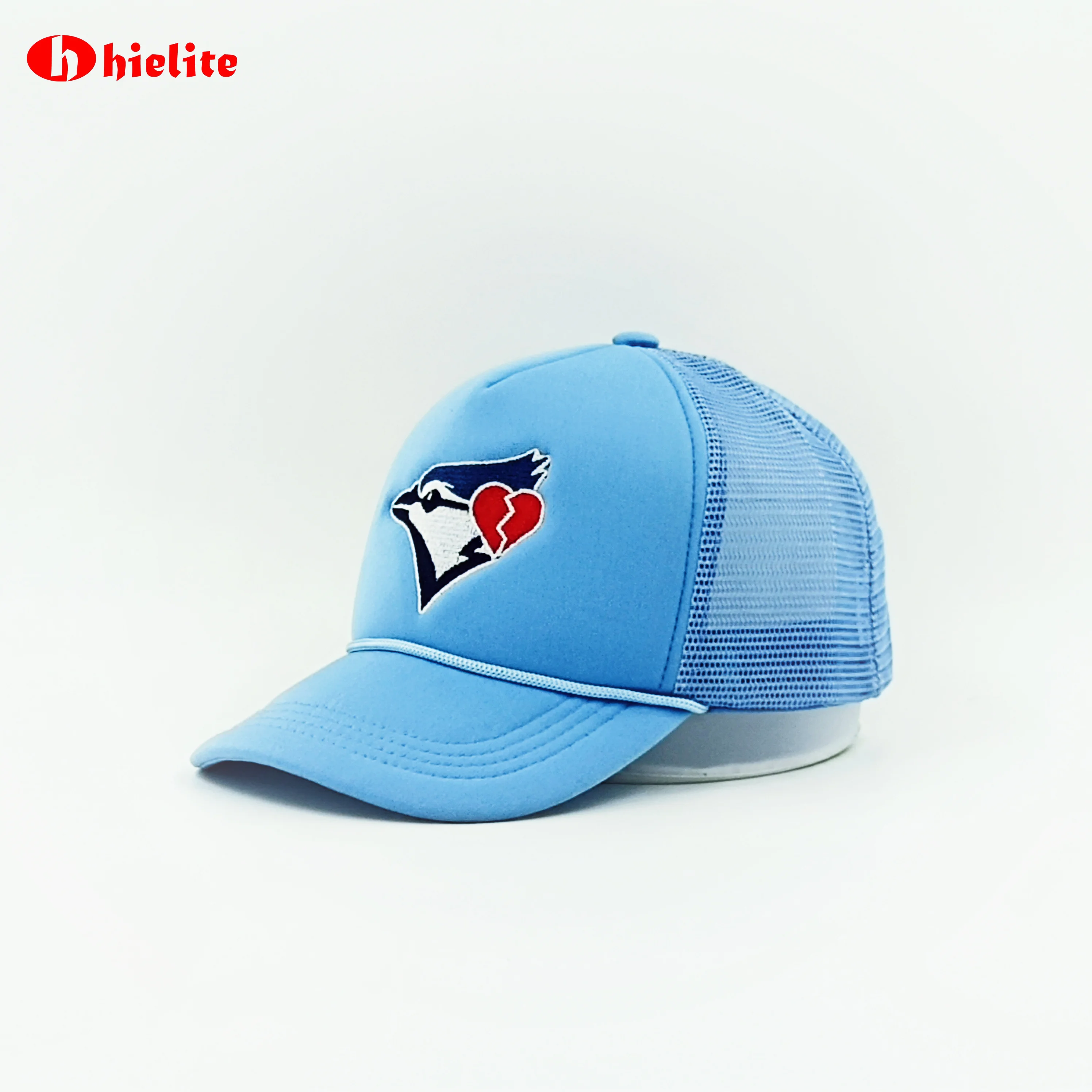 OEM Premium Custom Embroidered Brown Casquette 5-Panel Custom Mesh Foam Trucker Cap for Men for All Seasons with Print