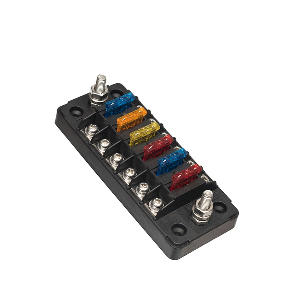 Лодка/морской корабль/автомобиля/автобуса плавкий предохранитель держатель блока 12v Авто 6 блок предохранителей