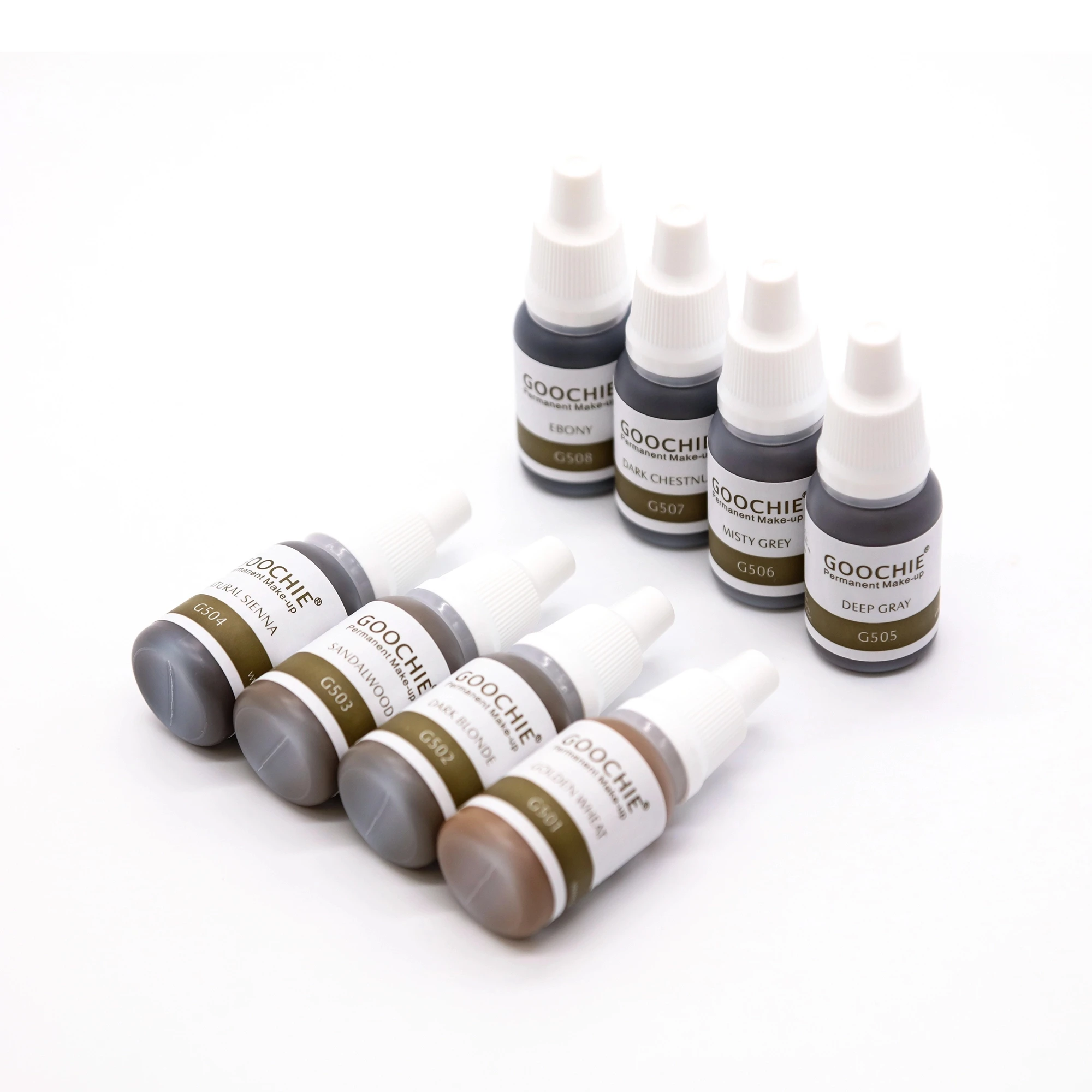 Permanent Makeup Tattoo Pigment Microblading PMU Tattoo Ink 8 Colors Professional Pure Pigment For Eyebrows Eyeliner Lip