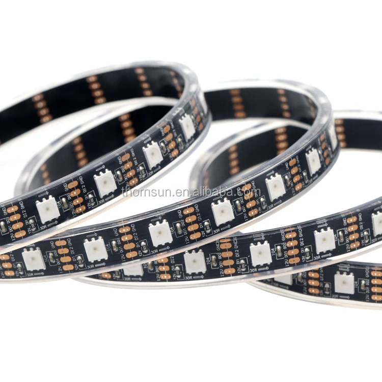 DMX  control rgb addressable 12v ws2815 flexible led strip light