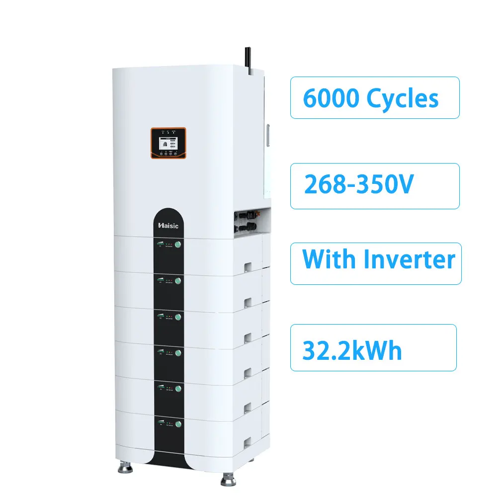 6000 Cycles High Voltage Home Battery Storage 268v-350 Volt Stacked Lithium Battery 30kwh Lifepo4 Battery With 12kw Inverter