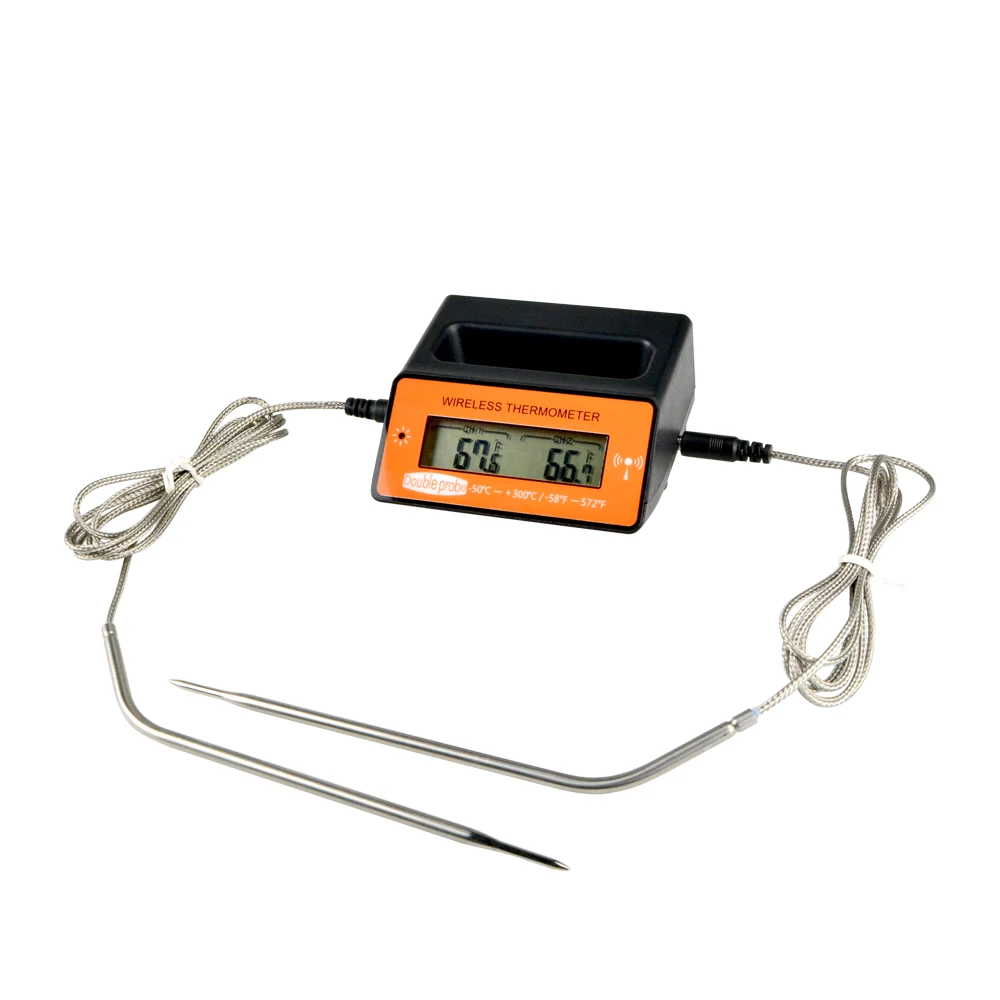 Wireless Oven Thermometer for Food BBQ with 2 Probes for Barbecue Grill Meat outdoor garden cooking thermometer