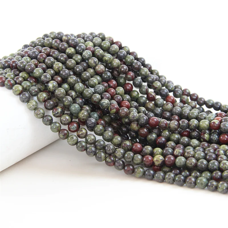 Wholesale Fashion Crystal Beads Natural Red Blood Jasper Mixed Colors 4mm Round Stone Beads for Jewelry Making