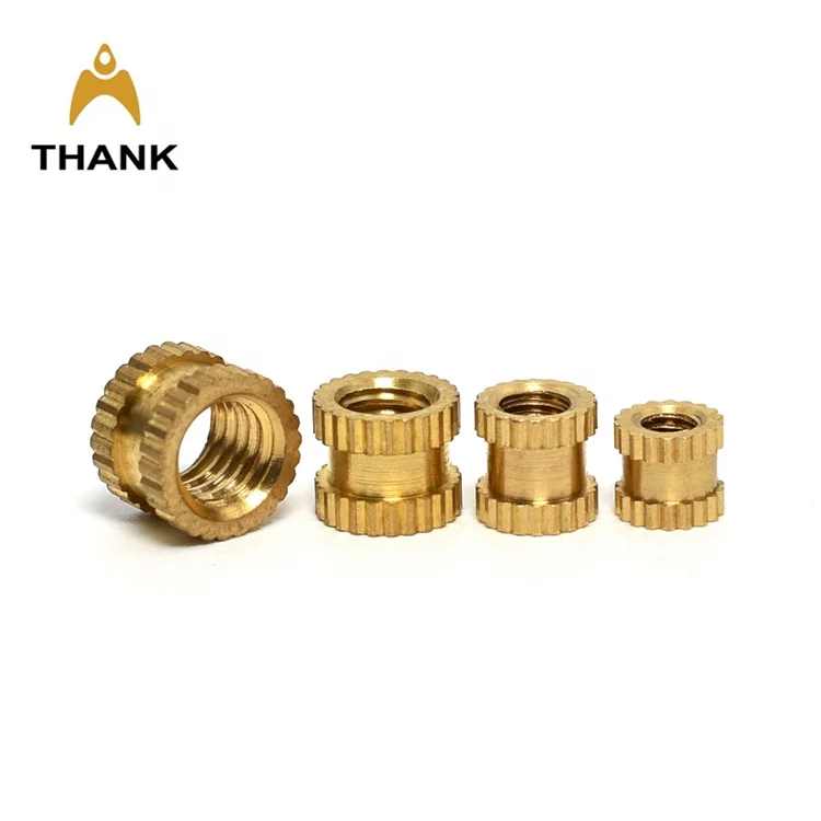 non-standard threaded bolts and nuts M2-M8 brass threaded insert nut for shaft