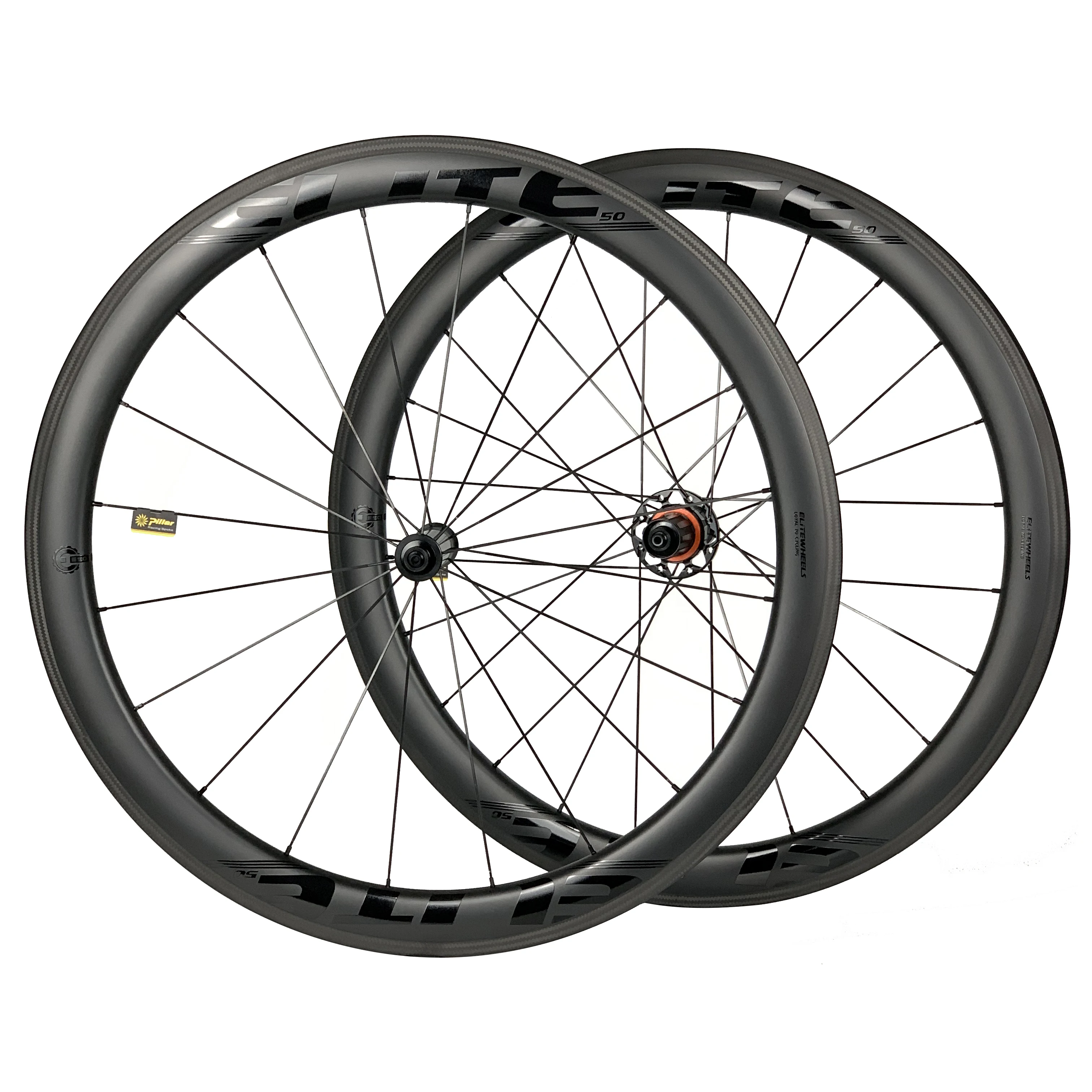 ELITEWHEELS PRO 700C Carbon Road Bike 38/50/60mm Depth Wheelset Racing bicycle Wheels